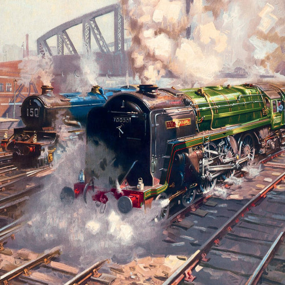 Classics Square Greetings Card - Forging Ahead