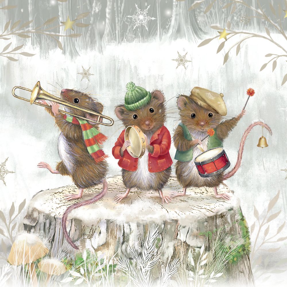 Sarah Summers Musical Mice Christmas Card Pack