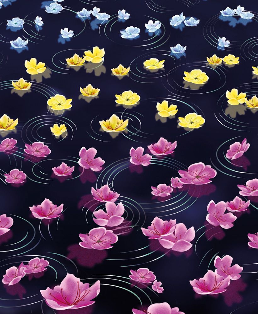 Mary Katrantzou Water Lily Rainbow Art Card