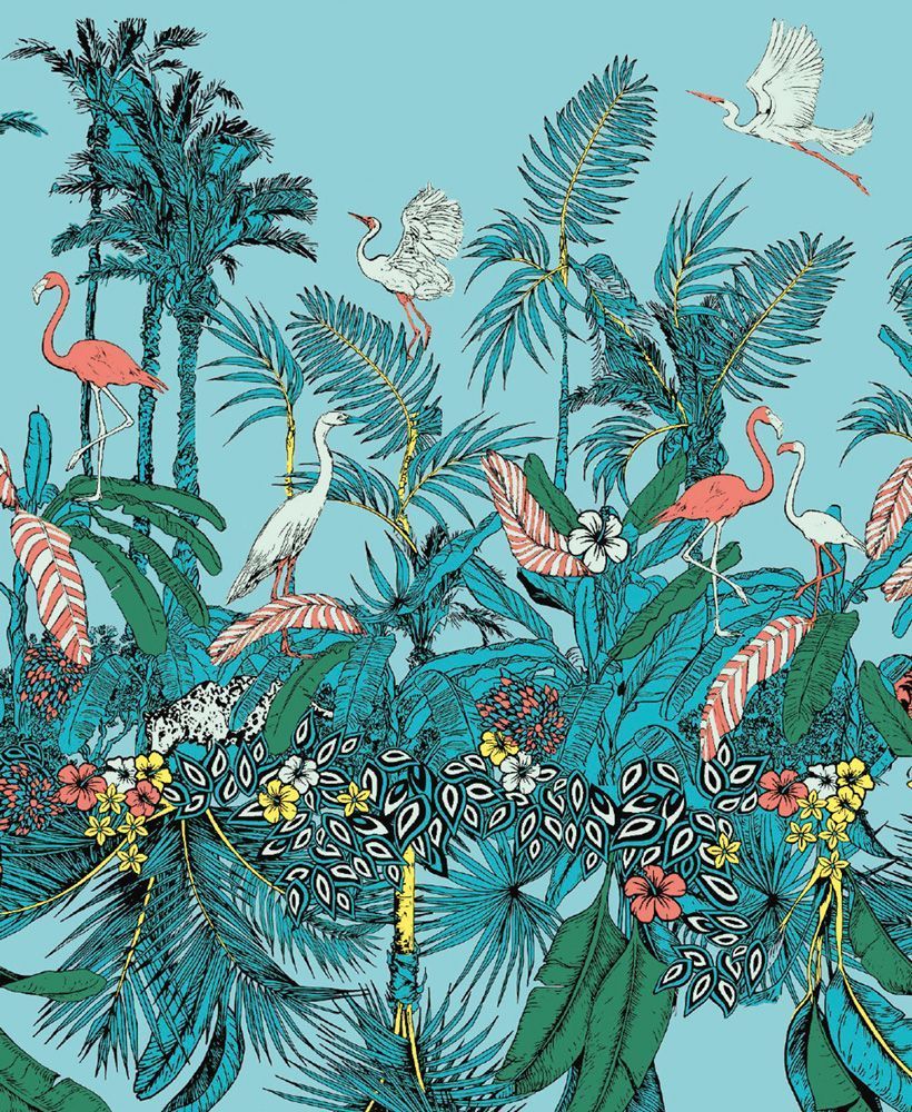 Mary Katrantzou Jungle Mint Art Card