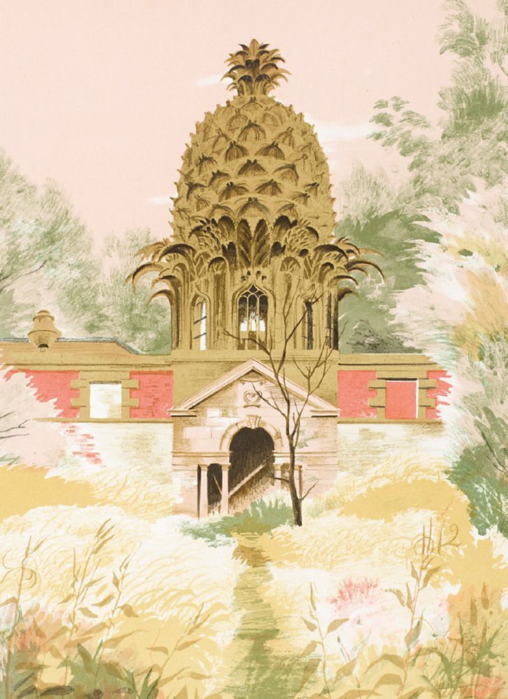 Barbara Jones Pineapple House Art Card