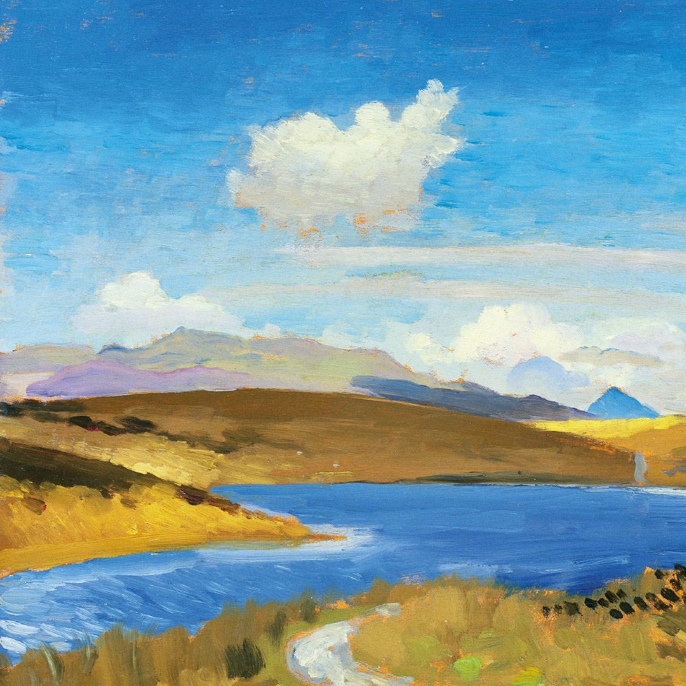 Augustus John Llyn Treweryn Art Card