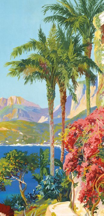 Julien Lacaze La Cote D'azure and le Cap Martin Art Card
