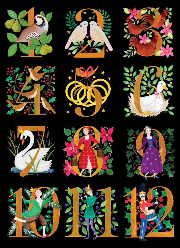 Bex Parkin The Twelve Days of Christmas Card Pack