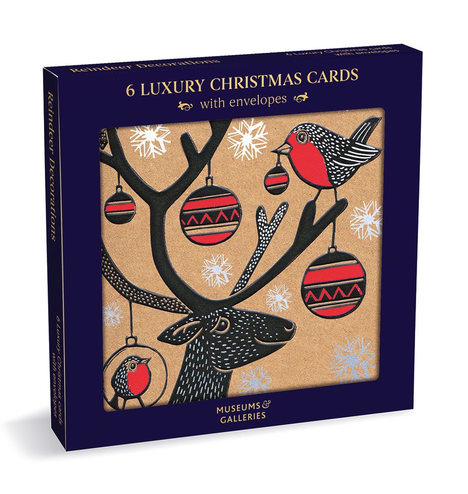 Kat Lendacka Reindeer Decorations Notecard Wallet