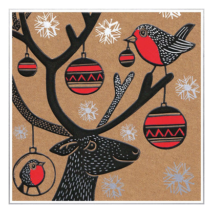 Kat Lendacka Reindeer Decorations Notecard Wallet