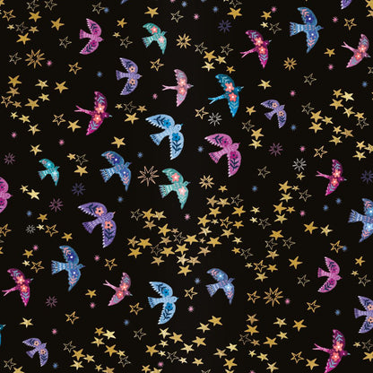 Emma Frances Grant Meditative Birds Gift Wrap Sheet