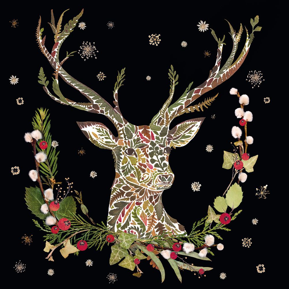 Helen Ahpornsiri Stag Christmas Card Pack