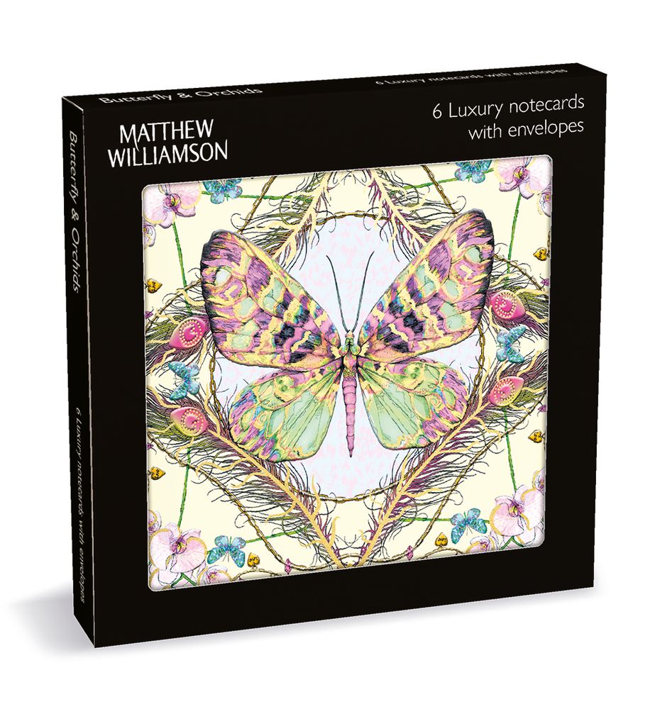 Matthew Williamson Butterfly & Orchids Notecard Wallet