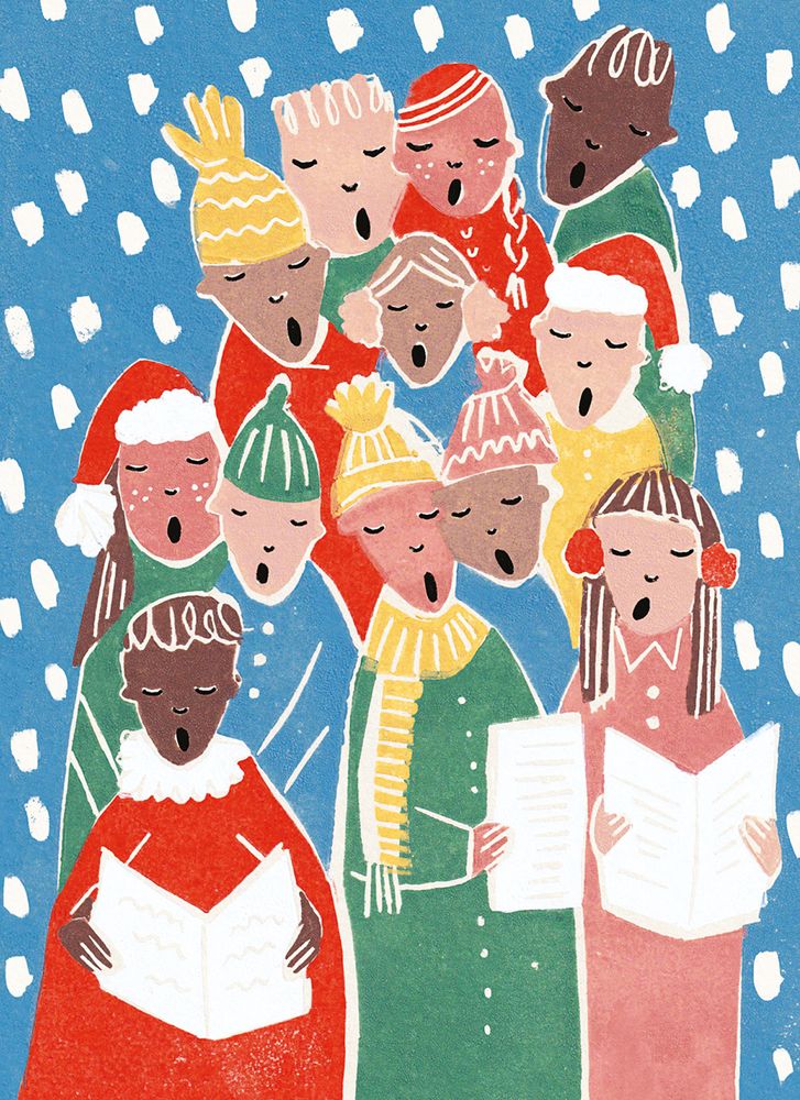 Luiza Holub Carol Singers Christmas Card Pack
