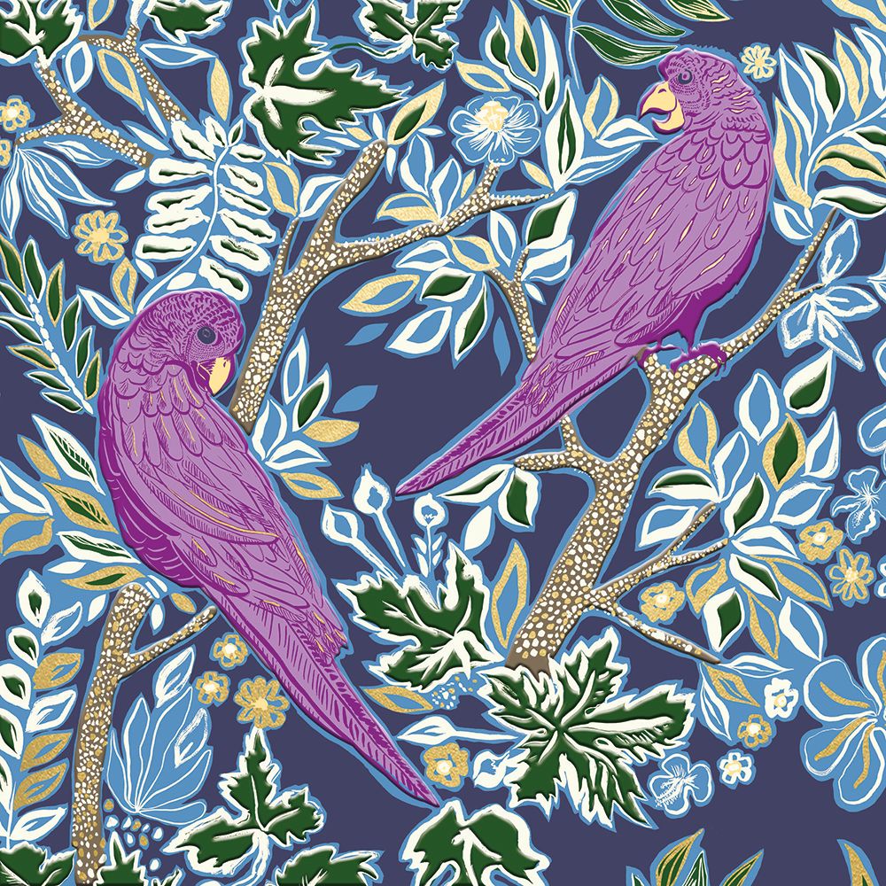 Matthew Williamson Parrots Art Card