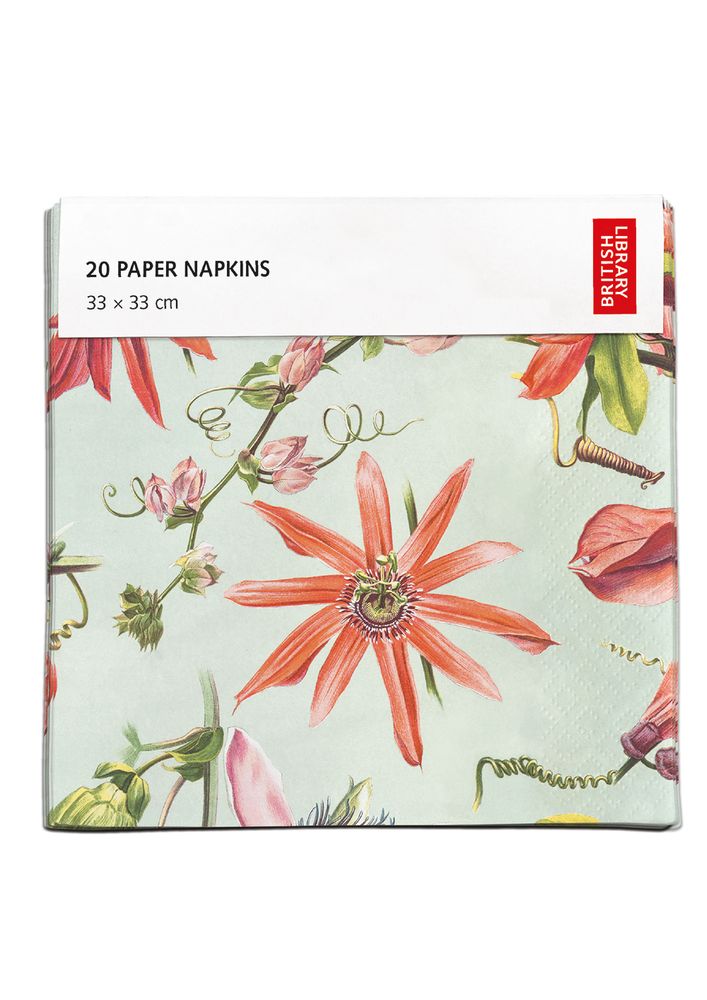 A. Moor Passion Flowers Paper Napkins