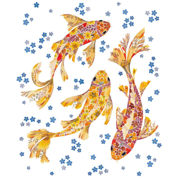 Helen Ahpornsiri Koi Pond Art Card | Blank Inside