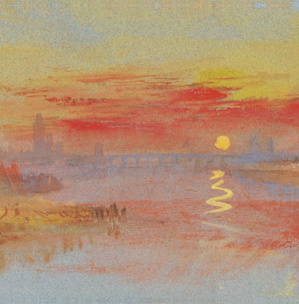 Joseph Mallord William Turner The Scarlet Sunset Art Card