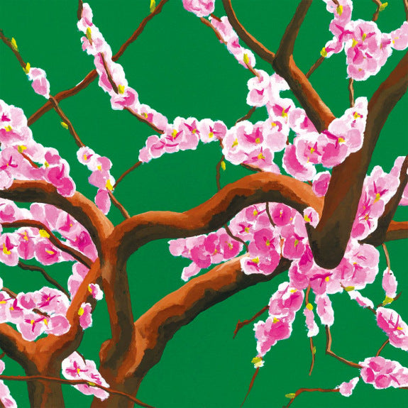Henry Fraser Pink Blossom Art Card | Blank Inside