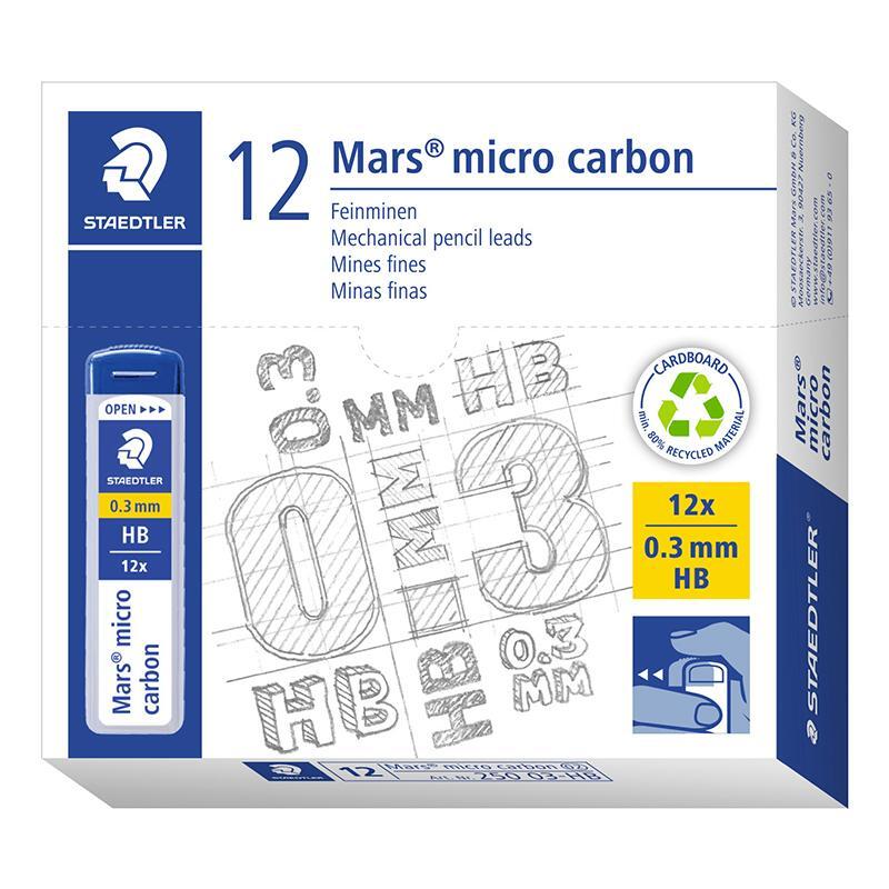 Staedtler Mars micro carbon 250 leads, 0.3 mm HB