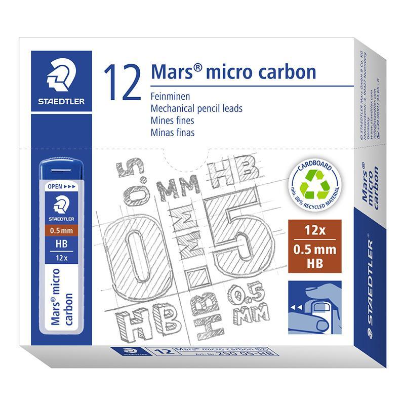 Staedtler Mars micro carbon 250 leads, 0.5 mm HB
