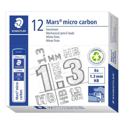 Staedtler Mars micro carbon 250 leads, 1.3 mm HB