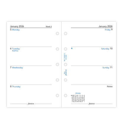 Mini Week on Two Pages English 2026