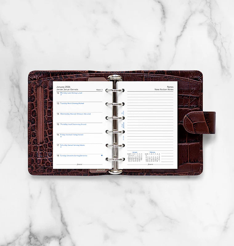 Week On One Page Diary - Pocket 2026 | English