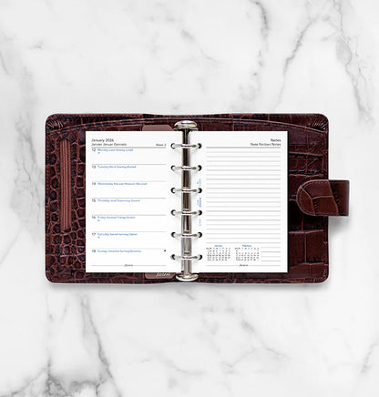 Week On One Page Diary - Pocket 2026 | English