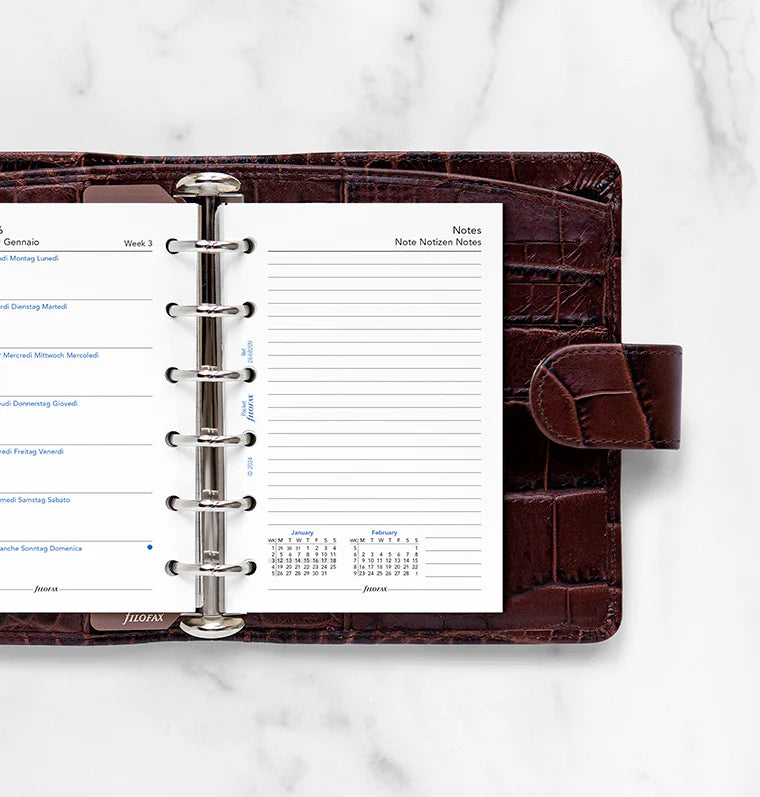 Week On One Page Diary - Pocket 2026 | English