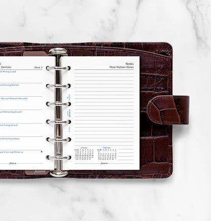 Week On One Page Diary - Pocket 2026 | English