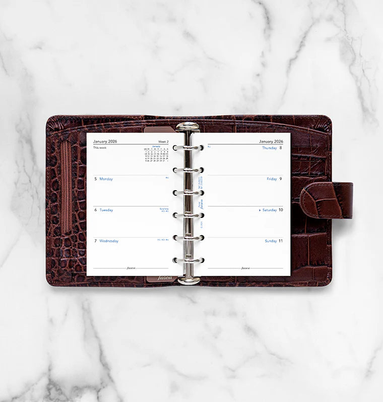Week On Two Pages Diary - Pocket 2026 | English