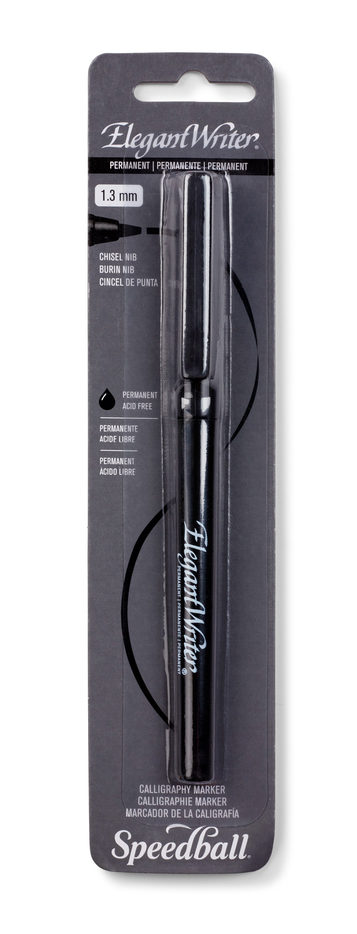 Speedball Permanent Elegant Writer Calligraphy Marker 1.3mm – Black