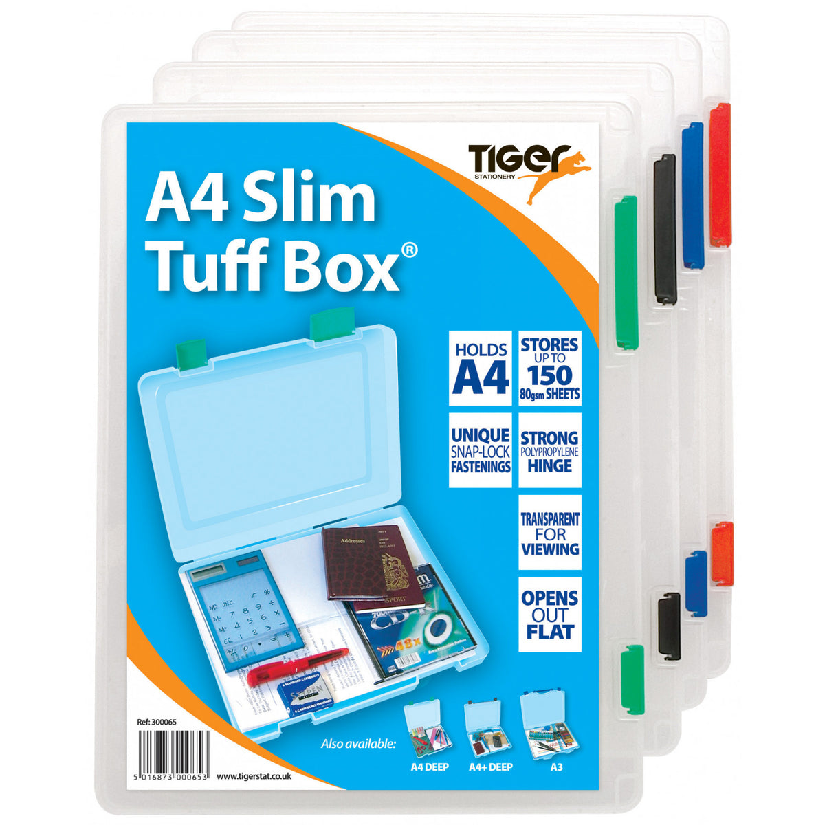 Tiger A4 Slim Tuff Box – Clear