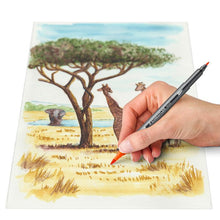 Staedtler watercolour brush pens Africa colours