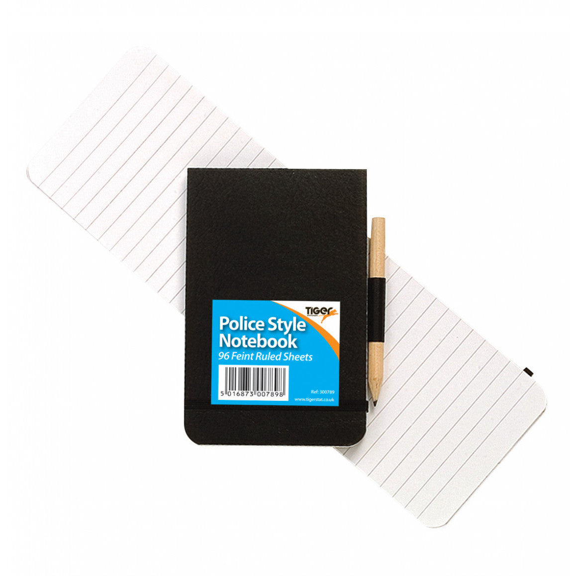 Tiger Police Style Notebook – Black