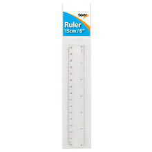 Tiger 15cm / 6 Inch Clear Ruler