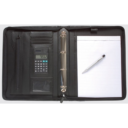 Tiger A4 Deluxe Folder with Calculator – Black