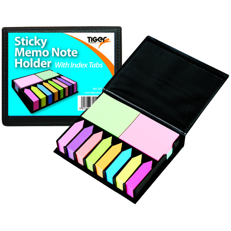 Tiger Sticky Memo Note Holder Desk Set