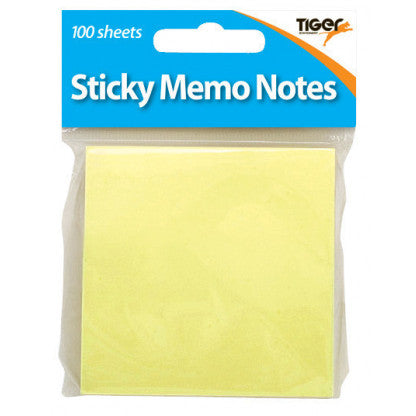 Tiger Yellow Sticky Notes – 3 x 3 Inch
