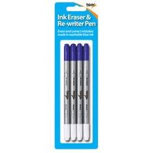 Tiger Ink Eraser & Re-Writer Pens – Blue, Pack of 4