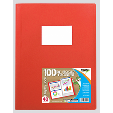 Tiger A4 Flexi Display Book – 40 Pockets, Assorted Colours