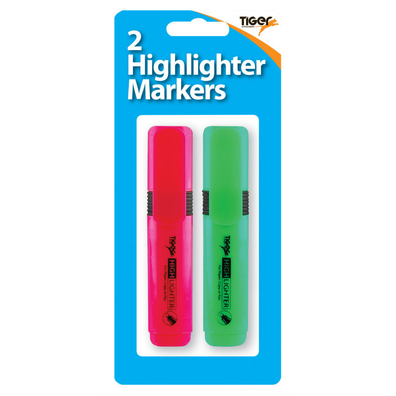 Tiger Chisel Tip Highlighters – Pack of 2