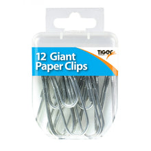 Tiger Steel Giant Paper Clips 75mm – Box of 12