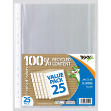 Tiger A4 Punched Pockets – Pack of 25, Value Range