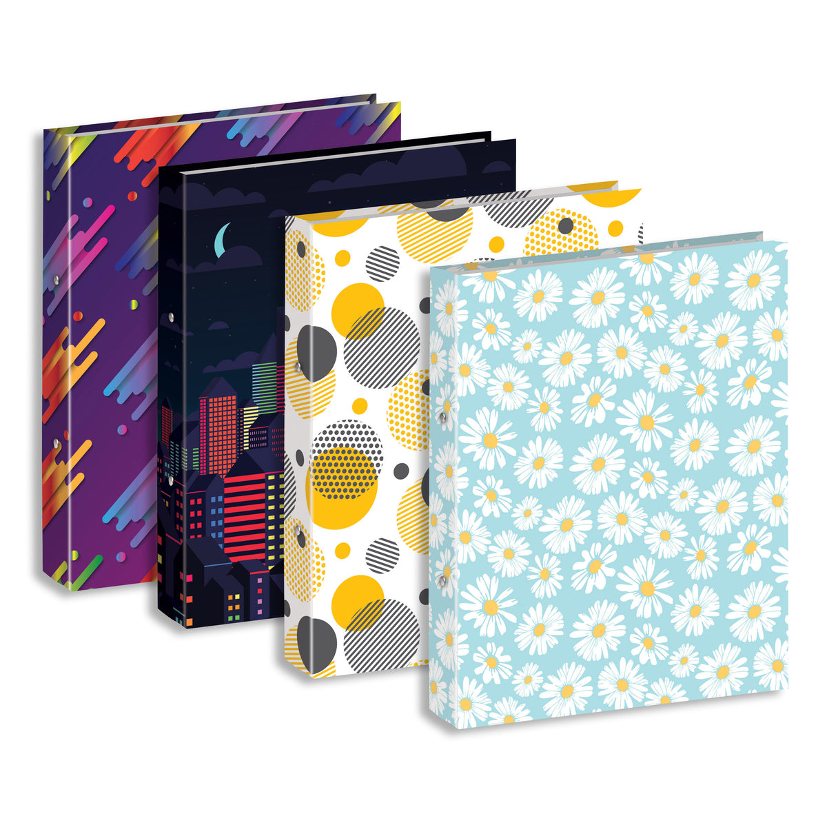 Tiger A4 Fashion Board Ring Binder – 2 Ring, Assorted Designs