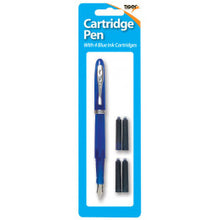 Tiger Cartridge Pen with 4 Blue Cartridges – Assorted Colours