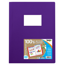 Tiger A4 60-Pocket Flexi Display Book – Assorted Colours