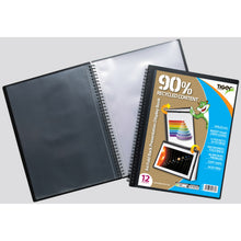 Tiger A4 24-Pocket Fold Back Display Book – Black