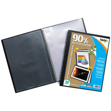 Tiger A4 36-Pocket Fold Back Display Book – Black