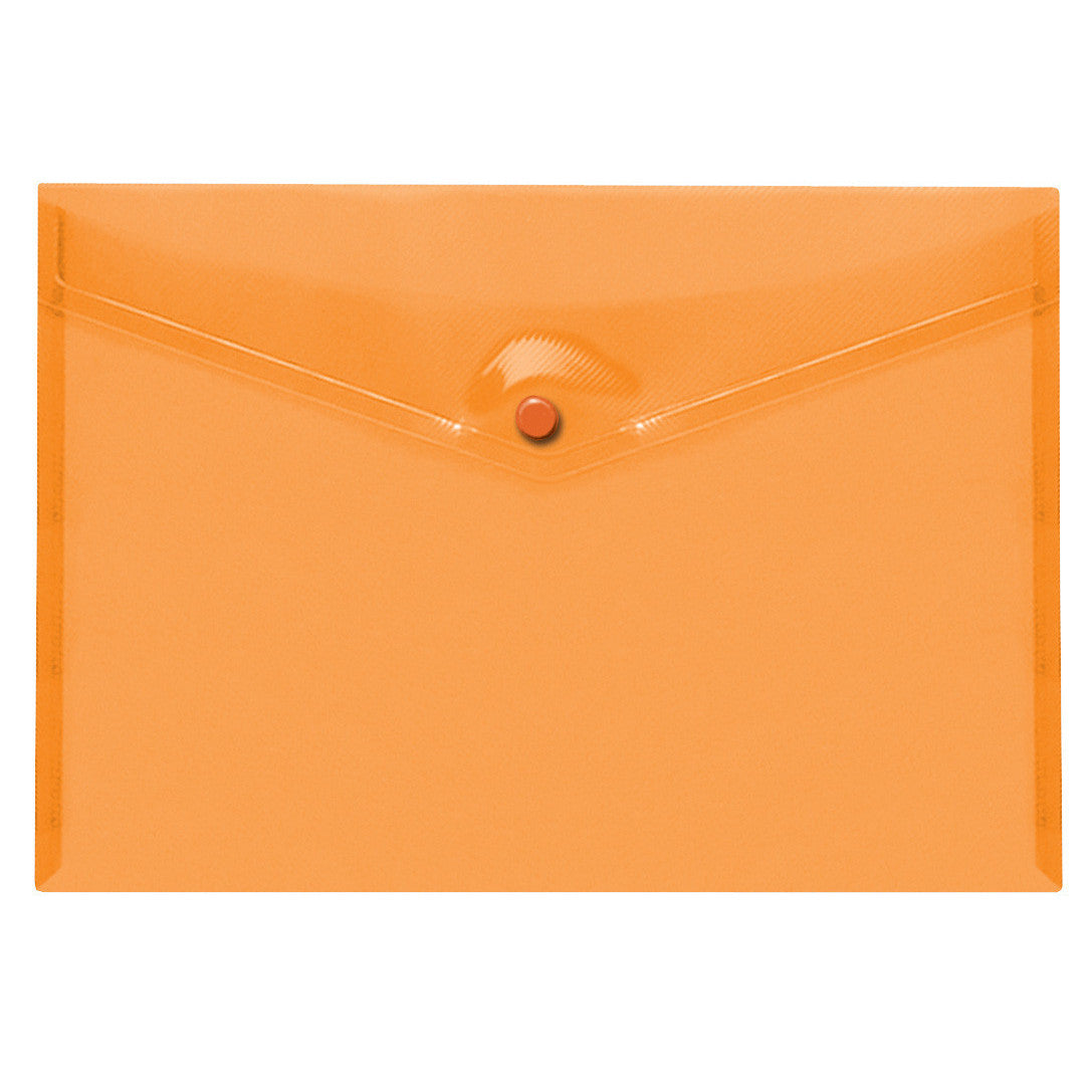 Tiger Foolscap Plastic Stud Wallet – Orange