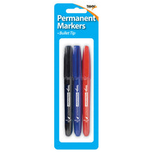 Tiger Bullet Tip 2mm Permanent Markers – Pack of 3