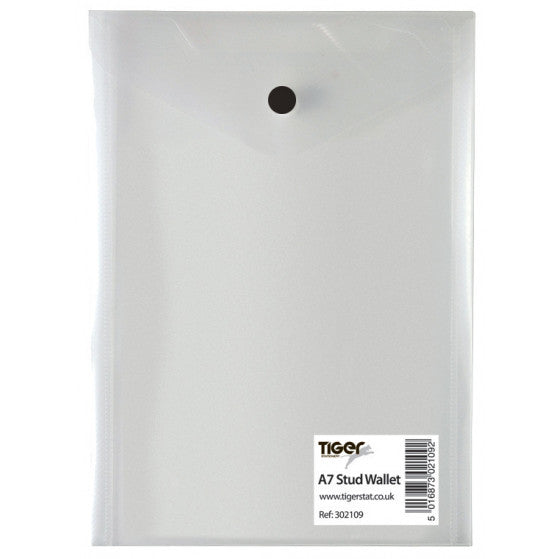 Tiger A7 Portrait Plastic Stud Wallet – Clear