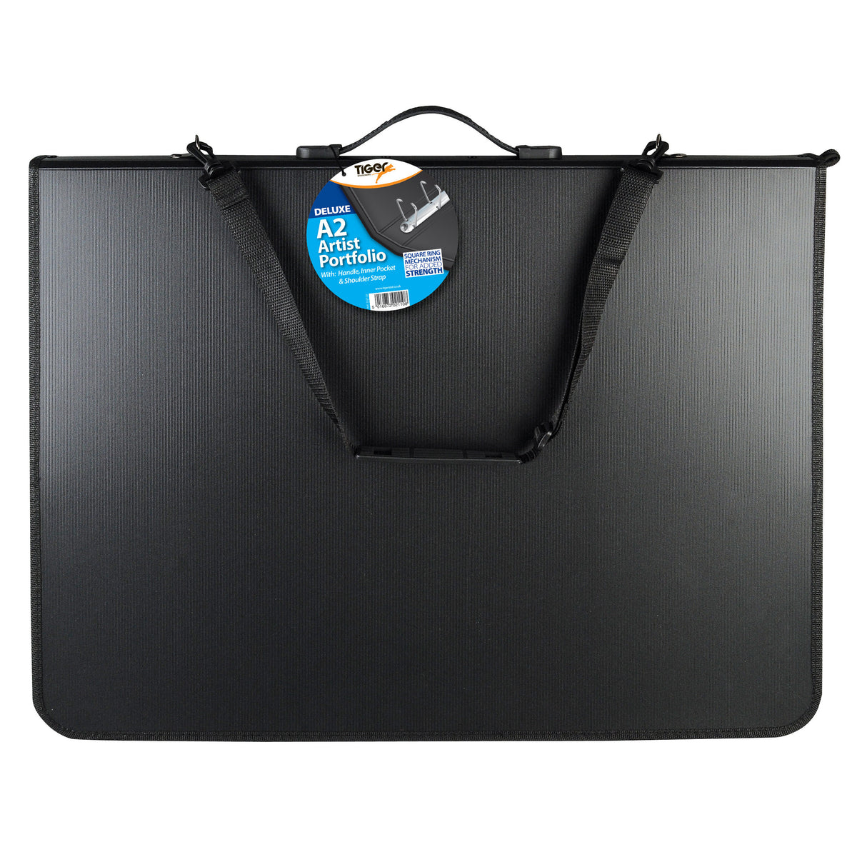 Tiger A2 Deluxe Ring Binder Artist Portfolio – Black